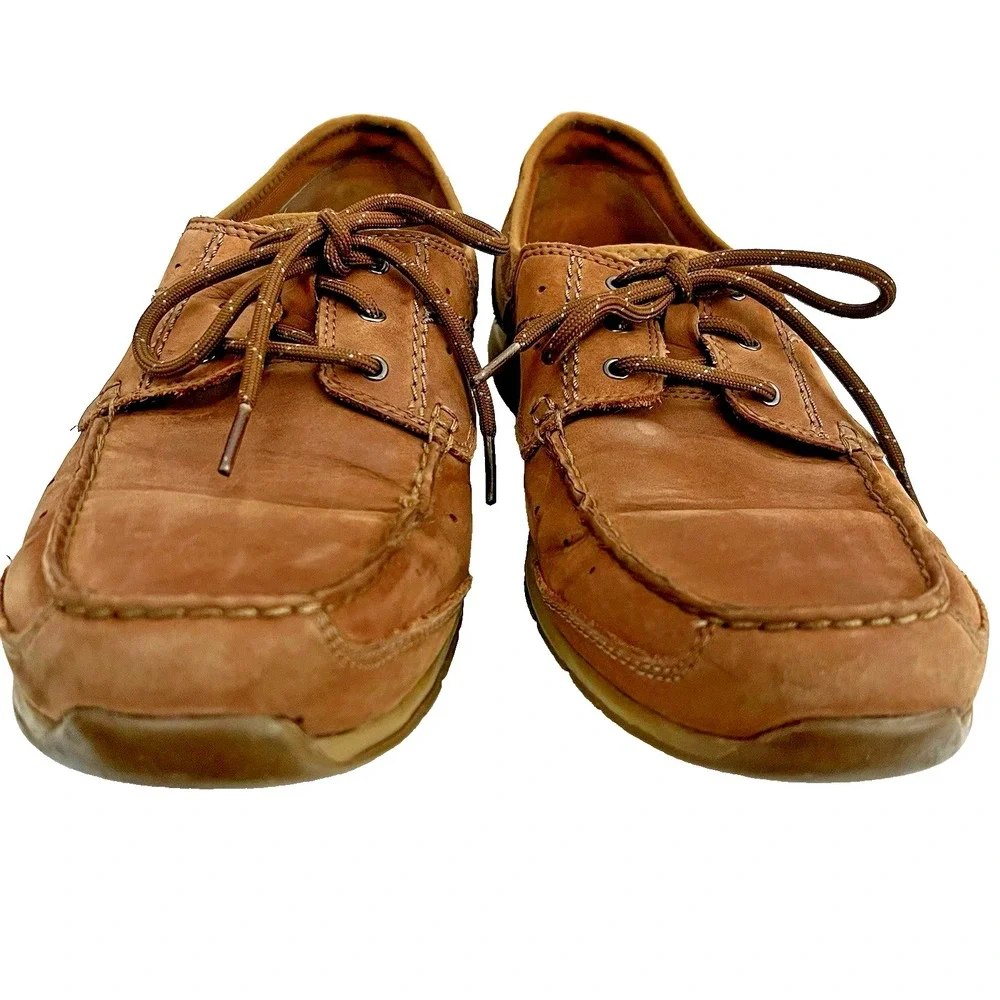 Clarks Armada Men's Boat Shoes‎ English Leather Brown 63530 US 11.5 M